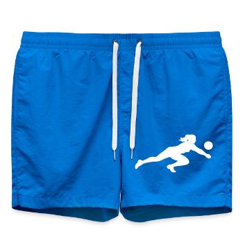 Volleyball Silhouette - Swim Trunks - cobalt blue - Front