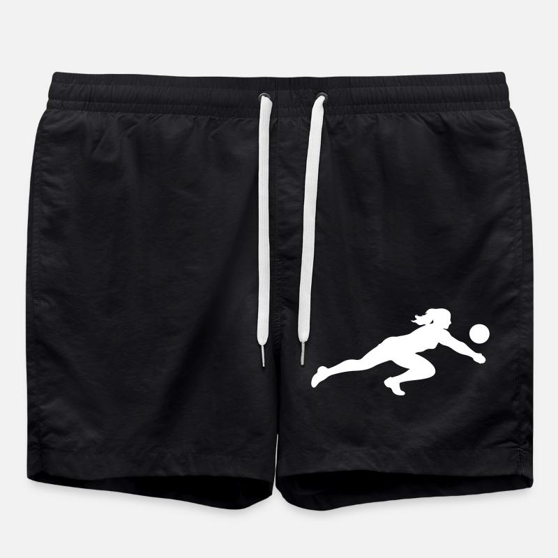 Silhouette de volley-ball - Short de bain - noir
