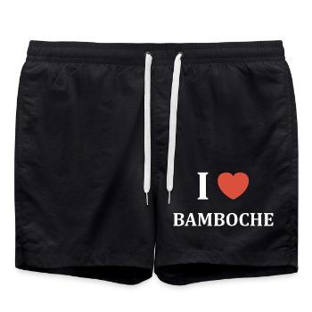 J’aime Bamboche - Short de bain - noir - Devant - AI Model Male 185 light (185cm)