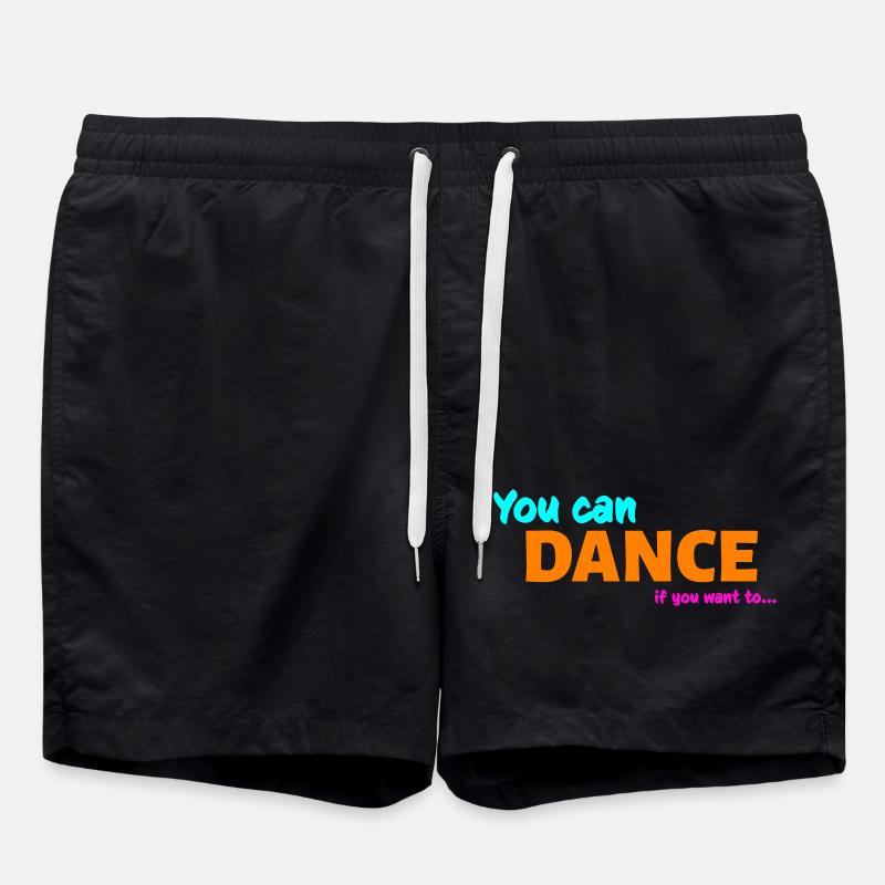 You can dance - Swim Trunks - black