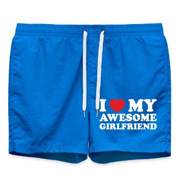 J’aime ma copine géniale - Short de bain - cobalt blue - Devant