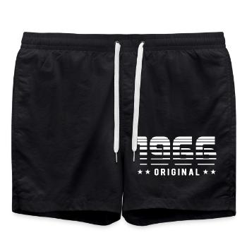 1966 Original Retro Design | Birthday - Swim Trunks - black - Front - AI Model Male 185 light (185cm)