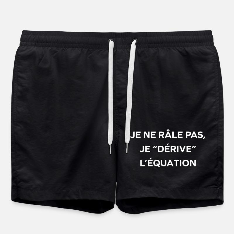 Derives the equation tee - Swim Trunks - black