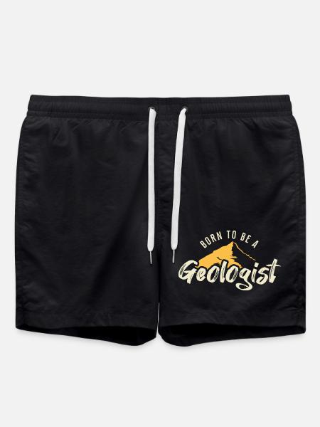 Né pour devenir géologue - Short de bain - noir