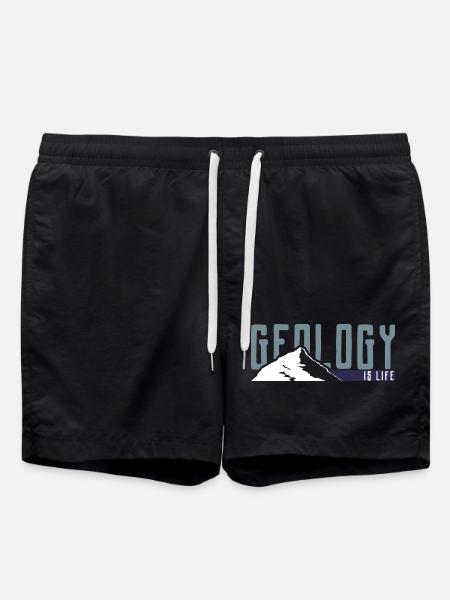 Geology is life - Swim Trunks - black