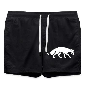 Fox Animal - Swim Trunks - black - Front - AI Model Male 185 light (185cm)