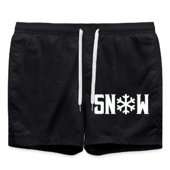 Neige - Short de bain - noir - Devant - AI Model Male 185 light (185cm)