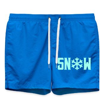 SNOW Snow Crystal - Swim Trunks - cobalt blue - Front