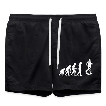 Running Graphics for Races - Swim Trunks - black - Front - AI Model Male 185 light (185cm)