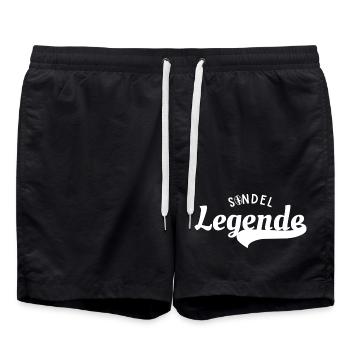 Sondeln_Legende_T shirt_Design - Short de bain - noir - Devant - AI Model Male 185 light (185cm)