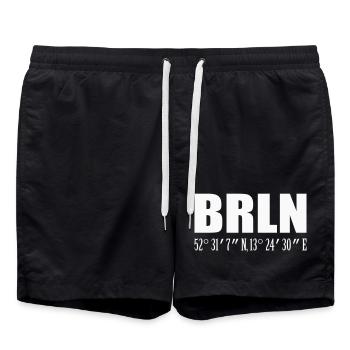 Berlin - Short de bain - noir - Devant - AI Model Male 185 light (185cm)