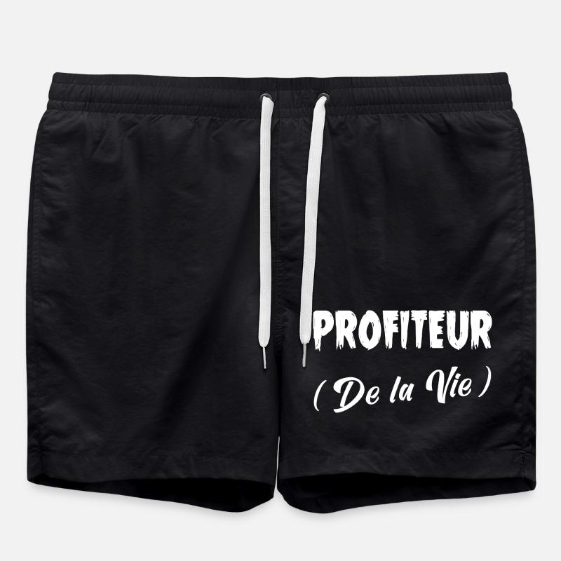 PROFITEUR (DE LA VIE) ! - Short de bain - noir