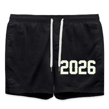 2026 - Badeshorts - Schwarz - Vorne - AI Model Male 185 light (185cm)