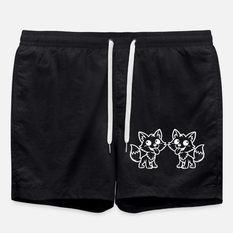 Fuchs Team - Badeshorts - Schwarz