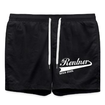 Rentner 2026 Ruhestand Rentner T-Shirt, Beanie - Badeshorts - Schwarz - Vorne - AI Model Male 185 light (185cm)