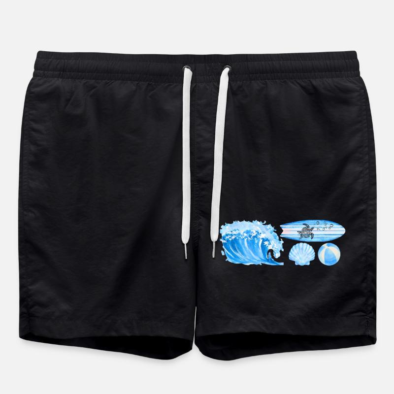 ocean vibe - Badeshorts - Schwarz