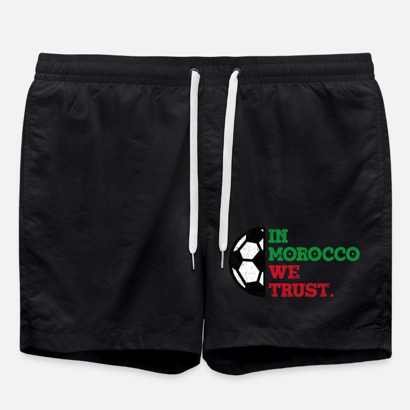 In Morocco we trust - Badeshorts - Schwarz