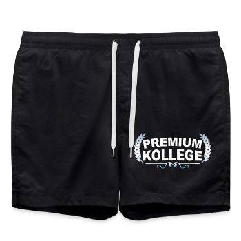 Premium Colleague - Diction drôle - Short de bain - noir - Devant - AI Model Male 185 light (185cm)