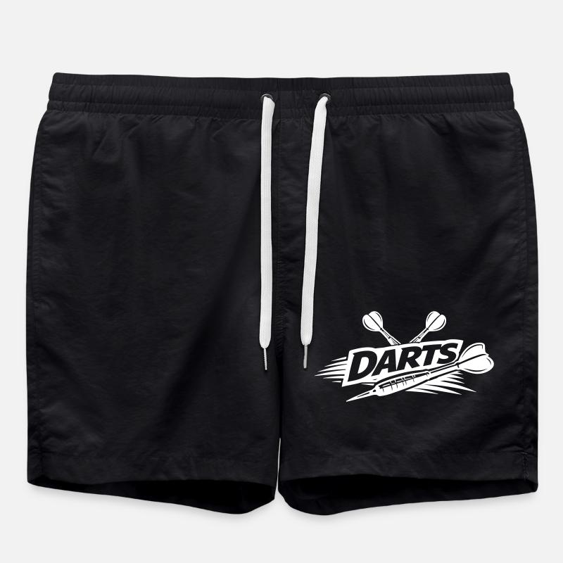 Darts Dartpfeil - Badeshorts - Schwarz