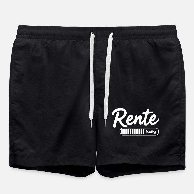 Pension 2026 loading Finally retirement - Swim Trunks - black