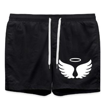 Wings Angel Symbol - Swim Trunks - black - Front - AI Model Male 185 light (185cm)