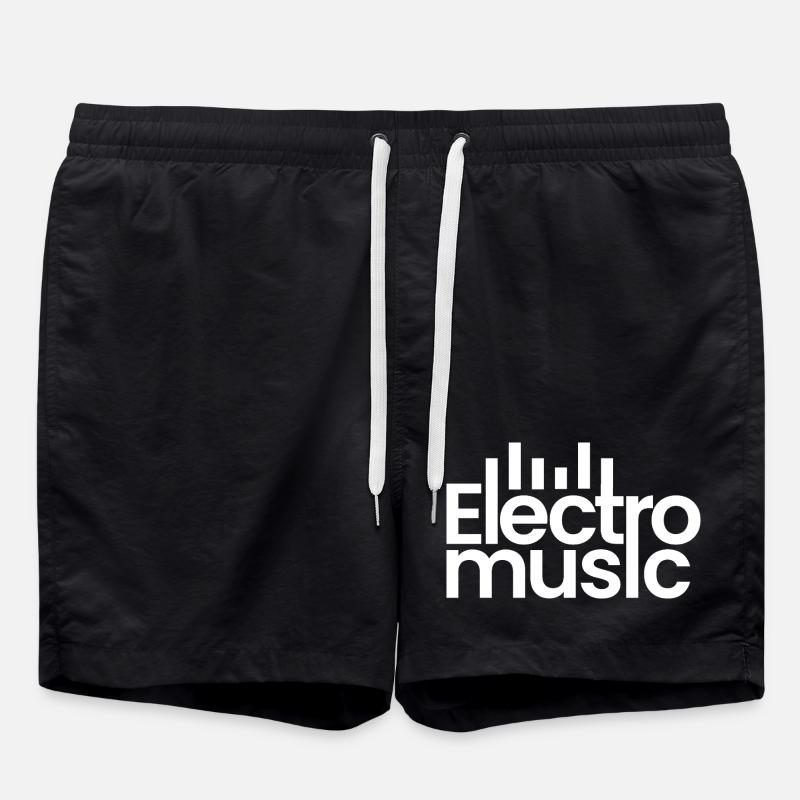 Electro music logo - Swim Trunks - black