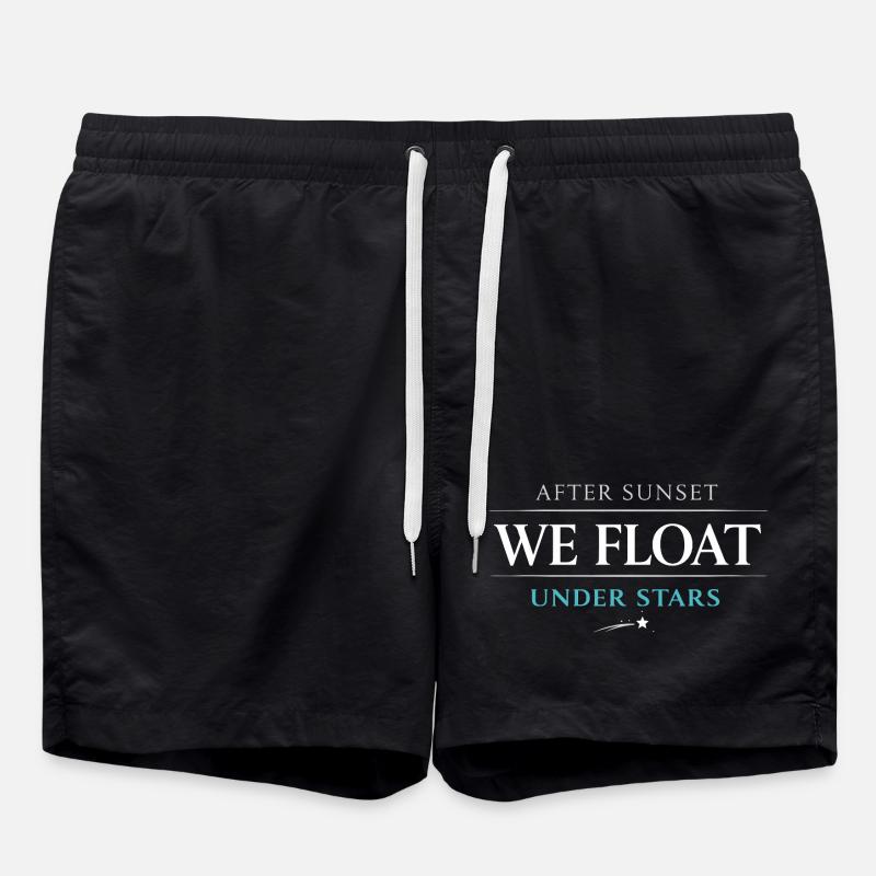 Night boating with - Swim Trunks - black
