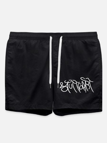 Genuine Stuttgart gift - Swim Trunks - black