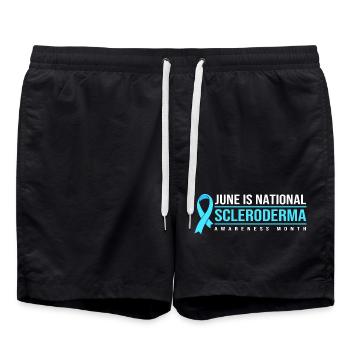 Sclérodermie - Short de bain - noir - Devant - AI Model Male 185 light (185cm)