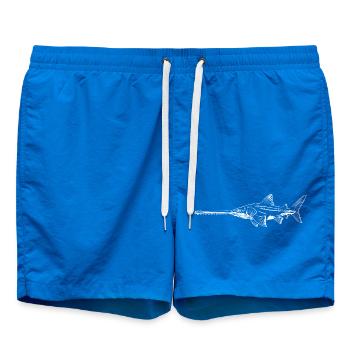 Schwertfisch-Silhouetten-Nachtschwimmen - Badeshorts - Cobalt blue - Vorne