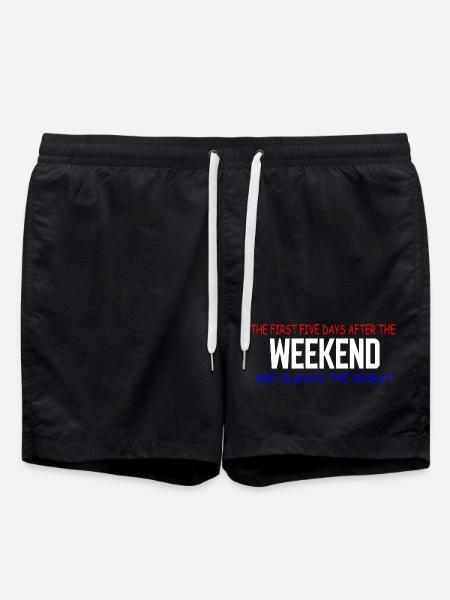 Weekend Blues: The First Five Days - Swim Trunks - black