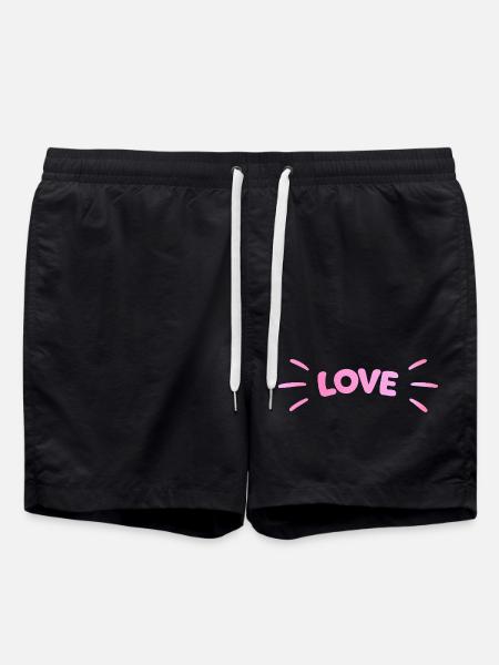 Love Pink Luminous - Swim Trunks - black