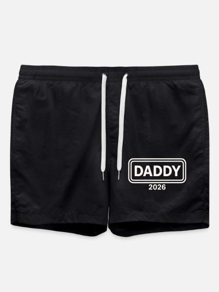 DADDY 2026 Proud Dad-to-be - Swim Trunks - black
