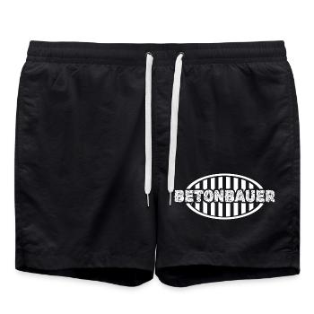 Bétonnier - Short de bain - noir - Devant - AI Model Male 185 light (185cm)