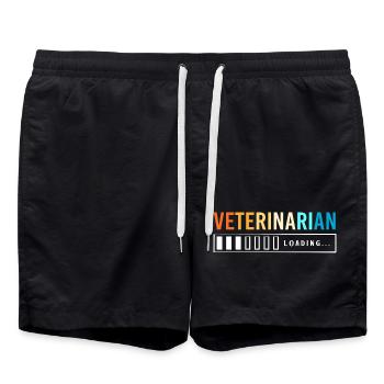 Vétérinaire Médecine vétérinaire Vétérinaire - Short de bain - noir - Devant - AI Model Male 185 light (185cm)