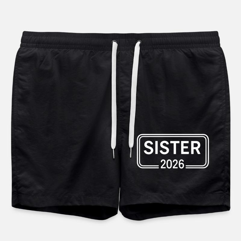 SISTER 2026 Big Sister Announcement - Swim Trunks - black
