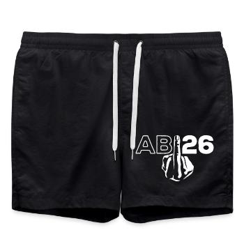 ABI 2026 Abitur du majeur - Don - Short de bain - noir - Devant - AI Model Male 185 light (185cm)