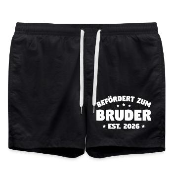Promu frère 2026 – Don Big Brother - Short de bain - noir - Devant - AI Model Male 185 light (185cm)