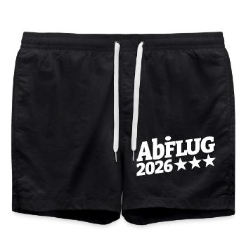Abi Departure 2026 Star Trail | Get started - Swim Trunks - black - Front - AI Model Male 185 light (185cm)
