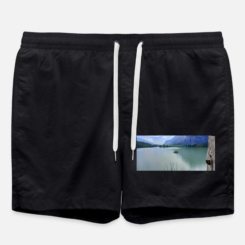 Alpine Lake Sereni Reflections - Swim Trunks - black