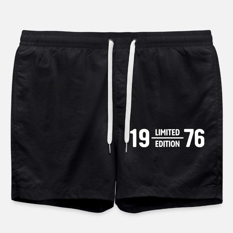 Édition limitée cadeau d’anniversaire 1976 - Short de bain - noir