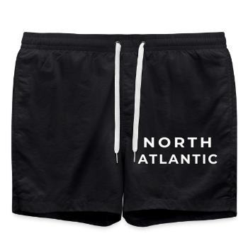 NORTH ATLANTIC | Wild Authenticity - Swim Trunks - black - Front - AI Model Male 185 light (185cm)