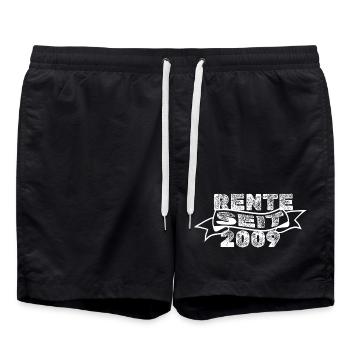 2009 - Badeshorts - Schwarz - Vorne - AI Model Male 185 light (185cm)