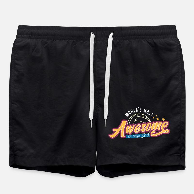 Awesome Volleyball  - Badeshorts - Schwarz