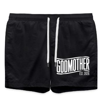 Good Mother Est 2026 Emblem - Badeshorts - Schwarz - Vorne - AI Model Male 185 light (185cm)