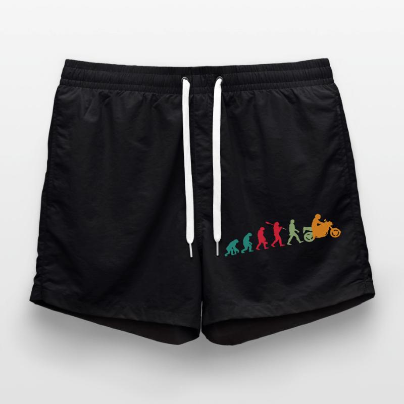 Evolution! Motorcycle Gift Idea Bikes Swim Trunks