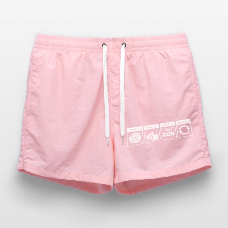 Eat Sleep Code Repeat – Conception de flux de travail pour codeurs Short de bain