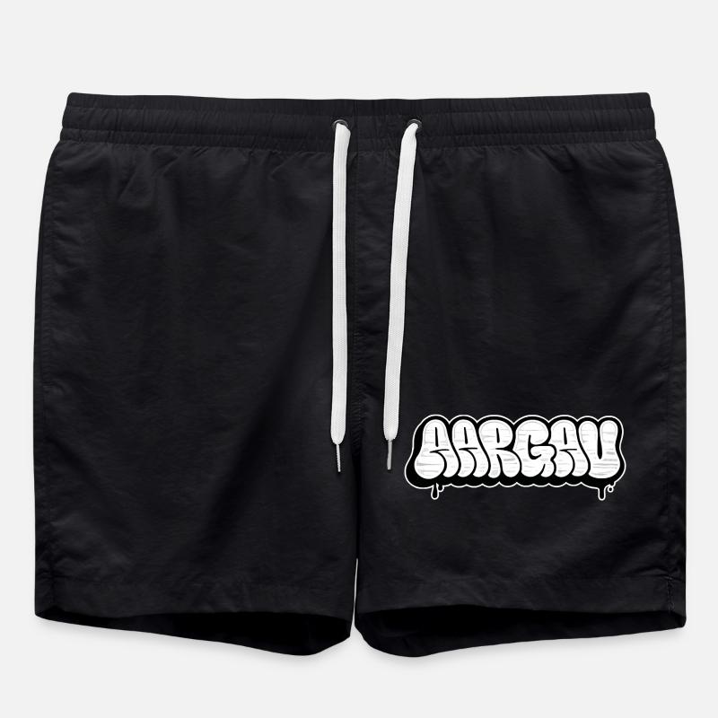 Bulle de graffiti d’Argau - Short de bain - noir