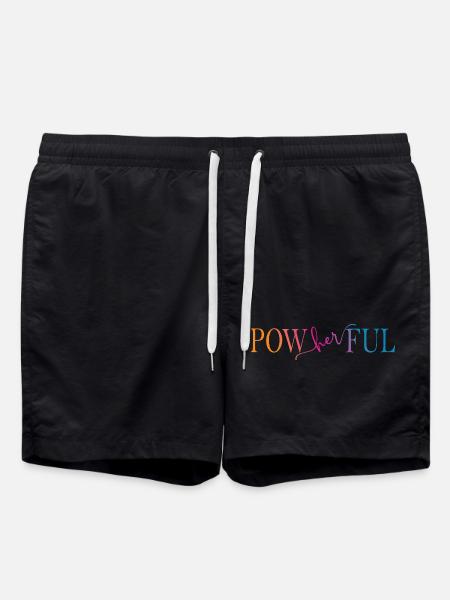 Powherful Frauenrechte - Badeshorts - Schwarz