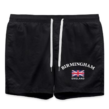 Birmingham, Angleterre - Short de bain - noir - Devant - AI Model Male 185 light (185cm)